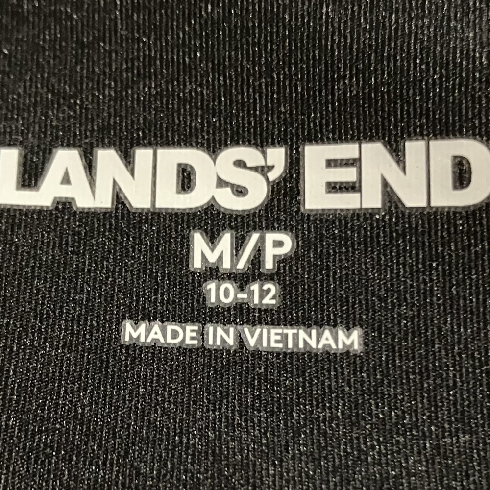 Lands' End Black Cardigan Style Sun Shirt - Picture 2 of 2